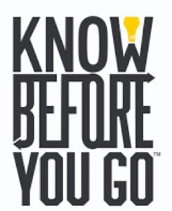 Know before you Go logo